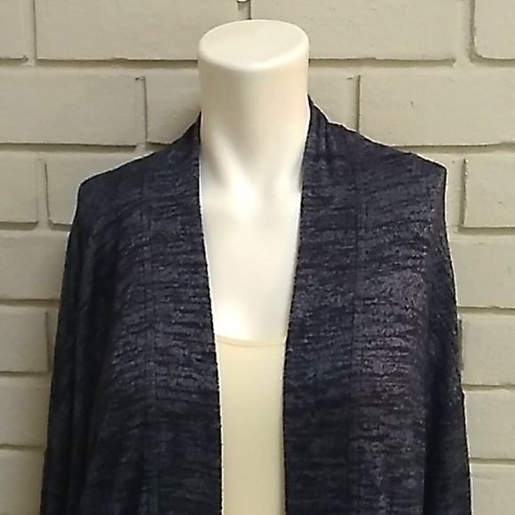 Abercrombie & Fitch Oversized Blue Open Front Sweater Cardigan. Size XS - Picture 2 of 7